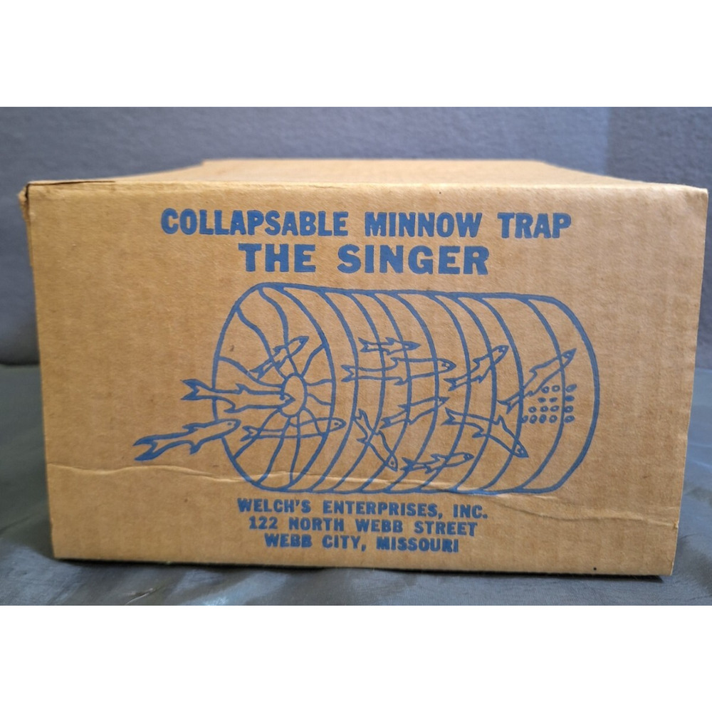 Minnow Trap Collapsible Vinyl 12" x 7" "The Singer" New